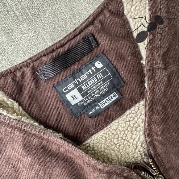 Vintage Y2K Carhartt DKB brown work wear vest - Picture 4 of 4